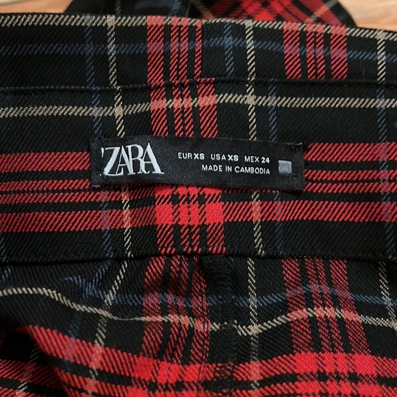 BNWOT Zara Plaid Skirt - Picture 3 of 4